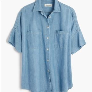 madewell indigo denim courier shirt kieran
